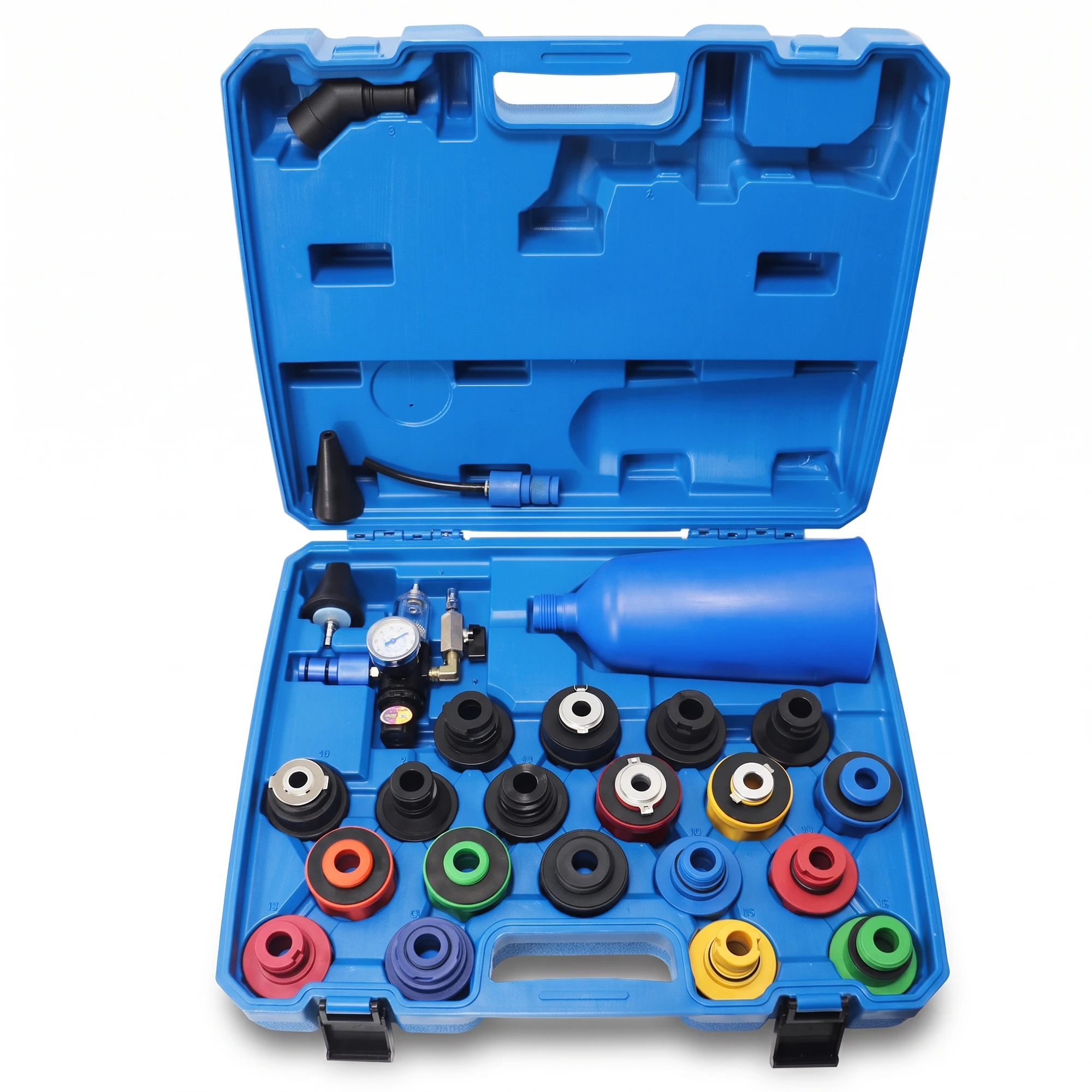 KUNTAI 26PCS Anti-Spill Plastic Car Repair Tools Engine Oil Adding Funnel Set for Vehicle Maintenance