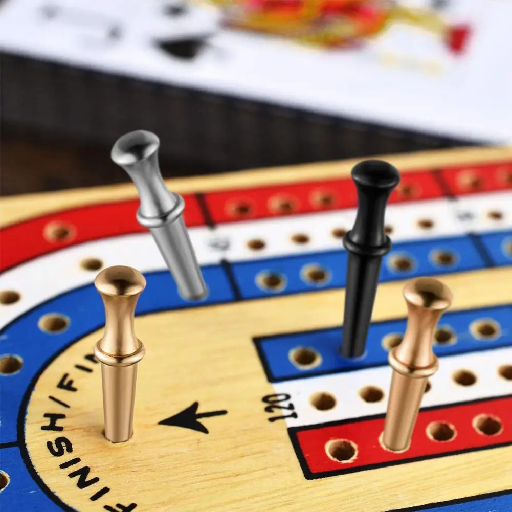 ปลอดภัยใช้ Cribbage Peg โลหะ Cribbage Board Peg ชุดเรียวคะแนน Pins 24 ชิ้น 3 สีเกมอุปกรณ์เสริมสําหรับ 1/8 นิ้ว