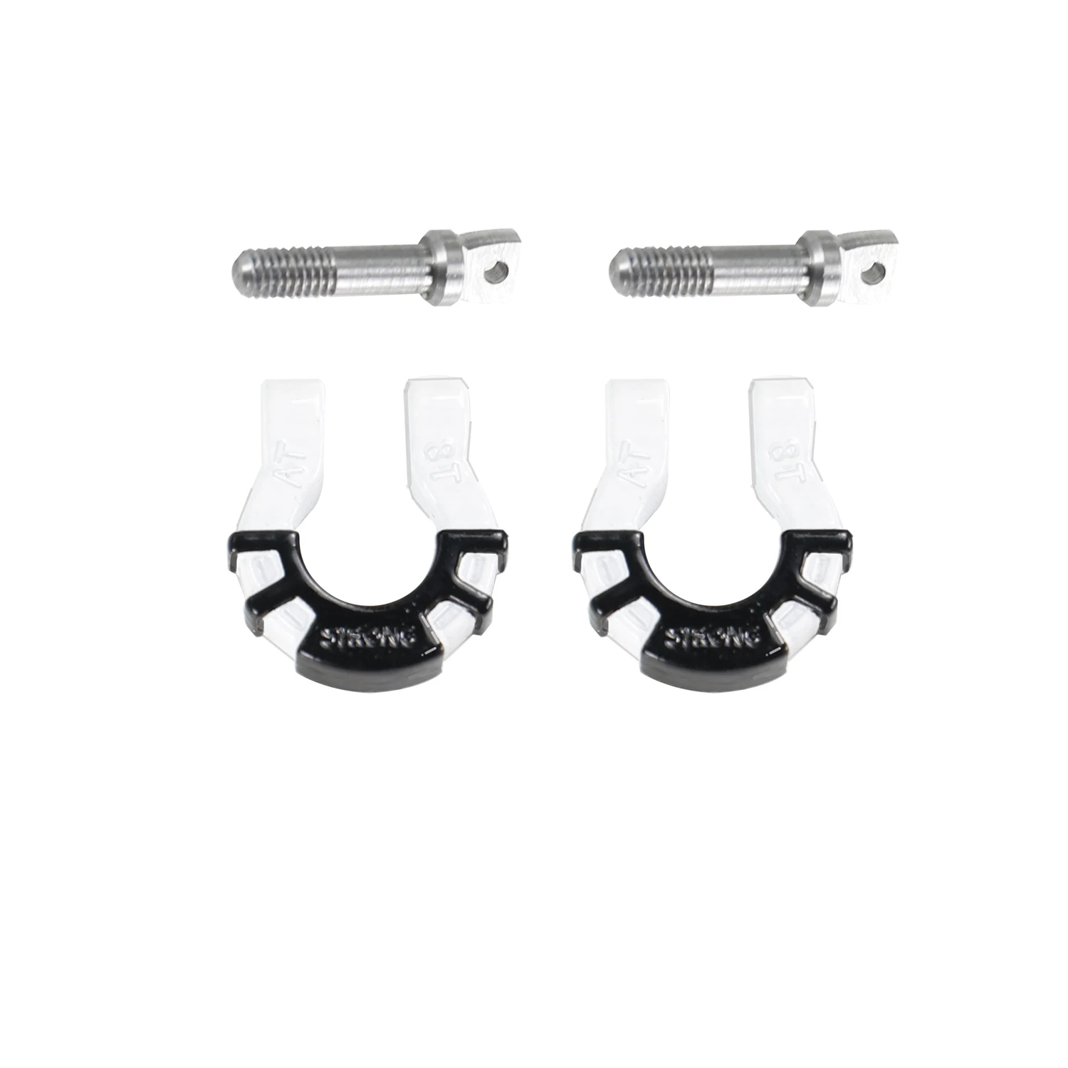 Metal front and rear bumper towing hook, towing ring, suitable for 1/8 1/10 RC crawler cars TRX4 TRX6 Scx10 D90 view 3
