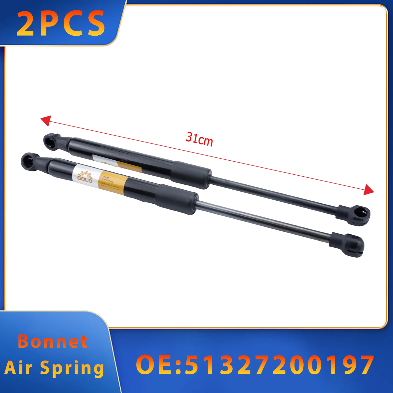 

Пневматическая пружина капота для BMW GT 528i 530d 535d 535i 550i 2008-2018 2.0T 3.0T 4.0T 4.4T 51327200197 Автомобильные аксессуары