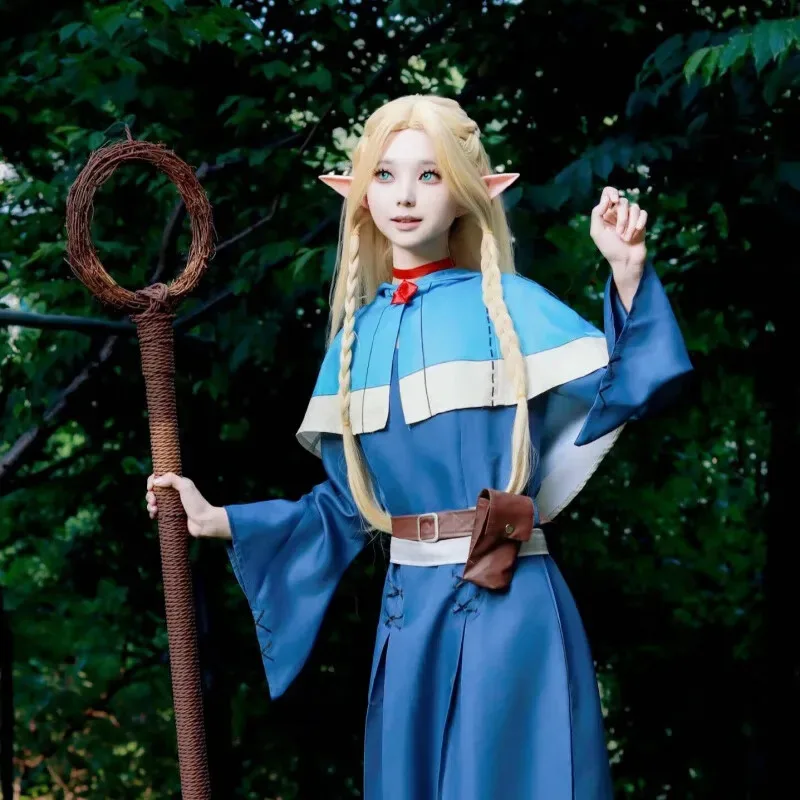 هولون لذيذ الزنزانات ميشي أنيمي مارسيل تأثيري حلي شعر مستعار شال عباءة سروال فستان روز صافي هالوين هدية الكريسماس