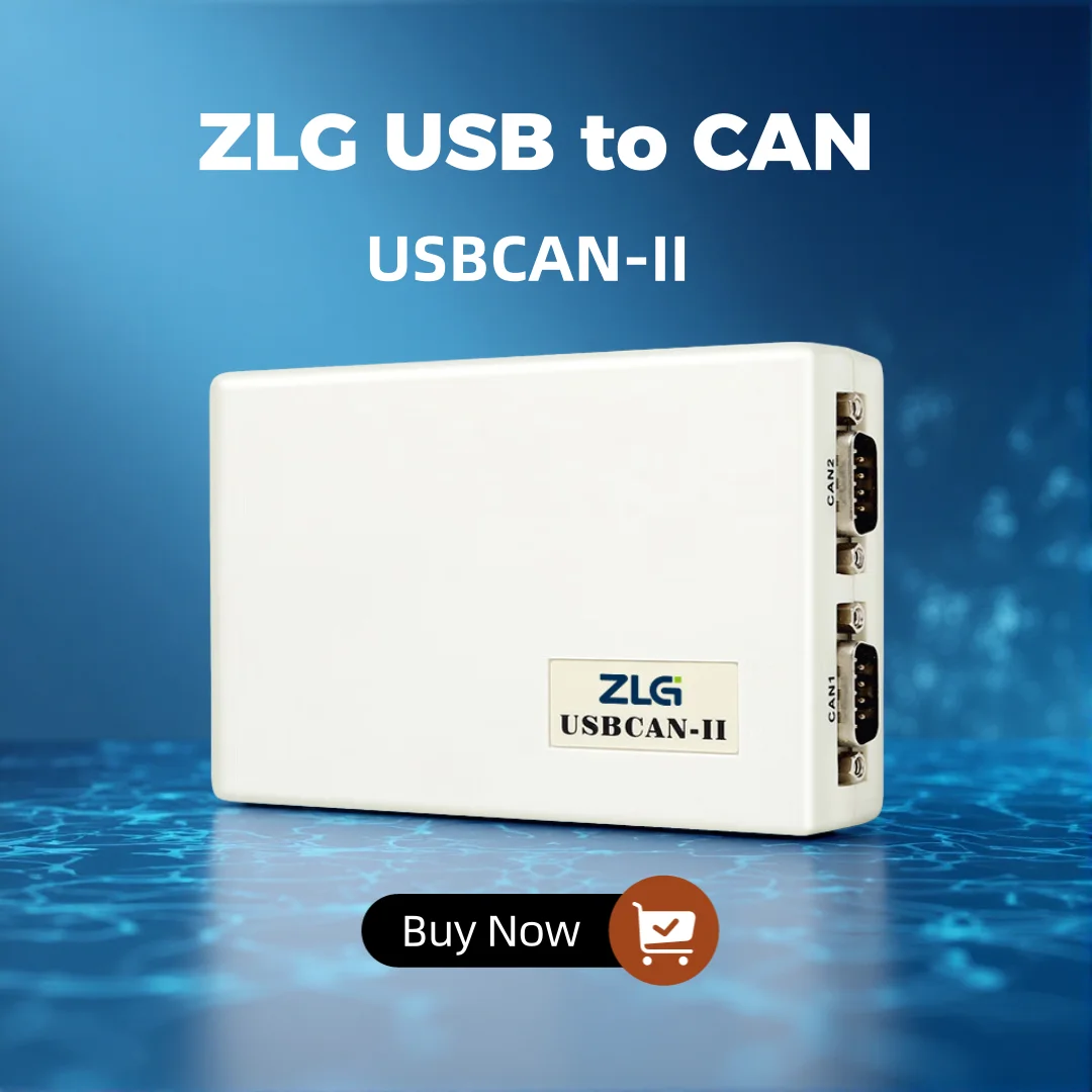 ZLG USBCAN-II 2-CH CAN Bus to USB Data Acquisition and Analysis of CAN Bus