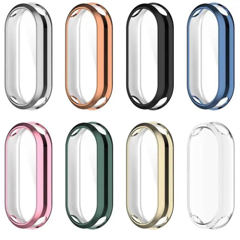 For Xiaomi Mi Band 8 Full Cover PC Case For Xiaomi Mi Band 8 Screen Protector For Mi Band8 Protective Case TPU Watch Case