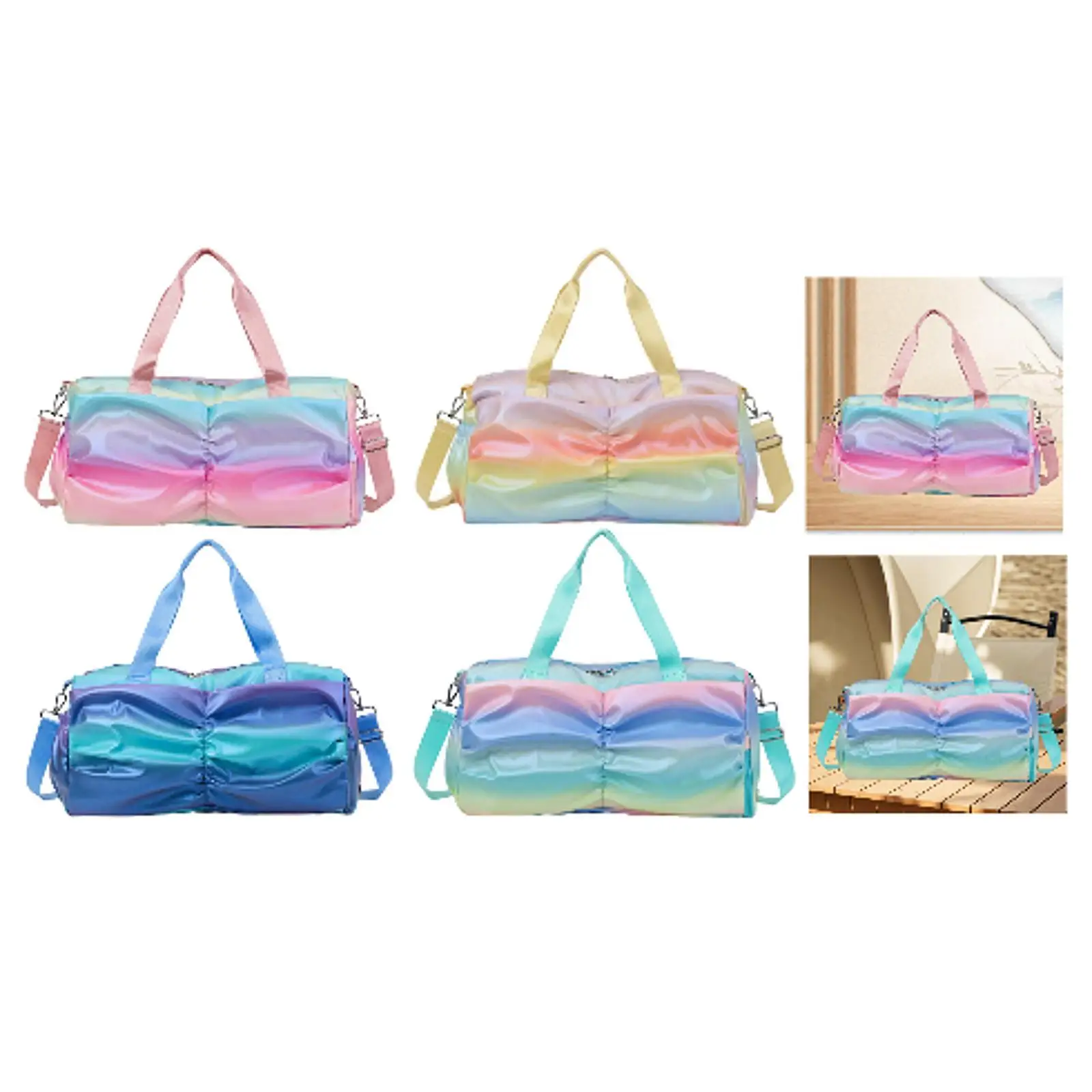 トラベルダッフルバッグ 軽量ショルダーバッグ 水泳 エクササイズ スポーツ トレーニング用