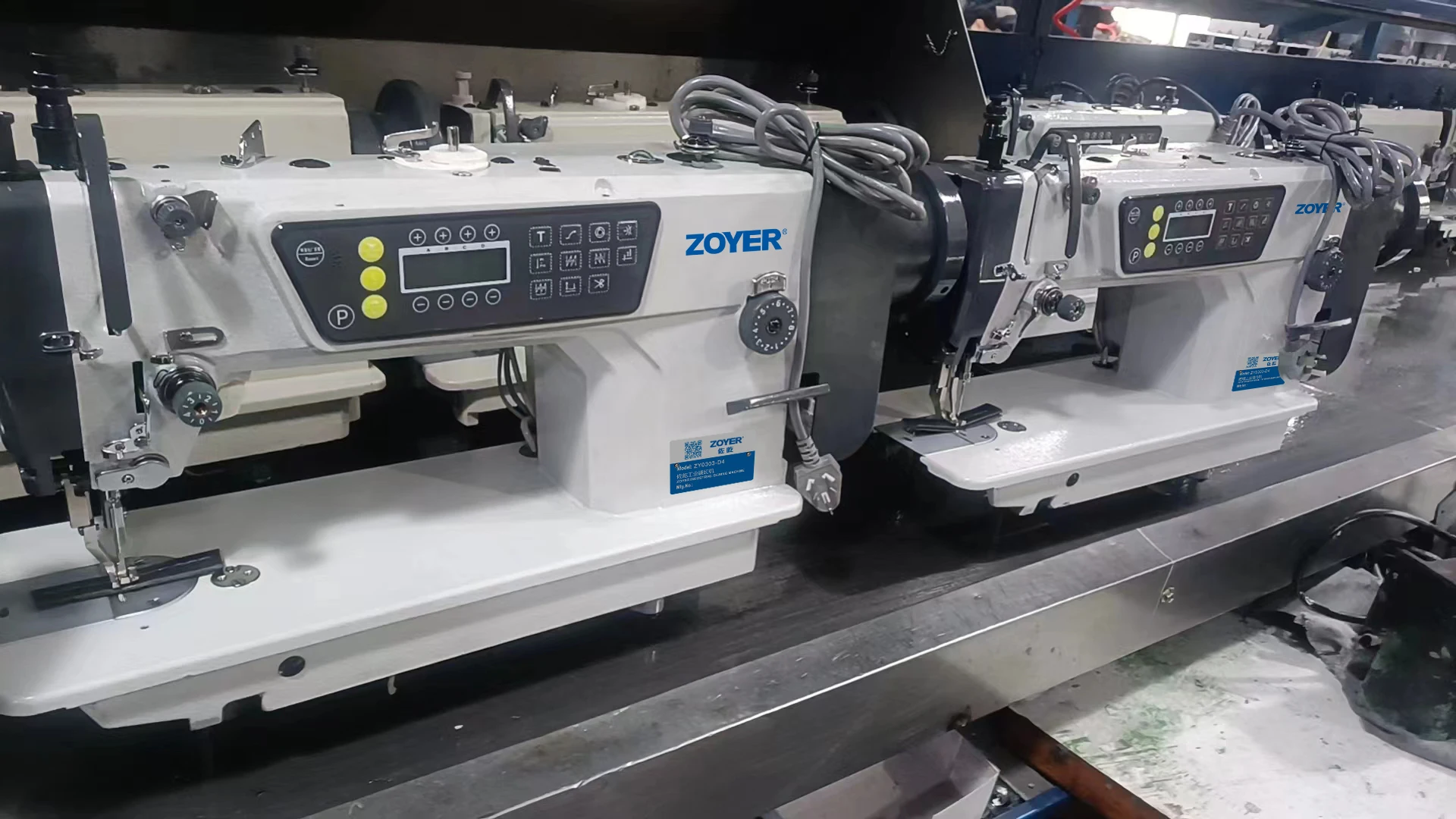 ZY0303-D3 zoyer direct drive heavy duty top with bottom feed lockstitch sewing machine