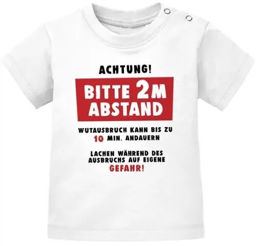 

Baby T-Shirt kurzarm Wutausbruch Anleitung lustiger Spruch witziges Geschenk