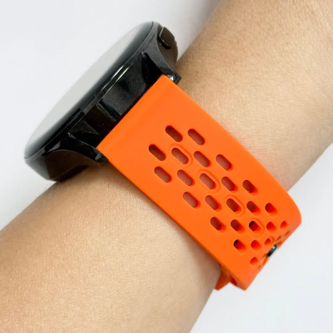 20 22 مللي متر سيليكون حزام لساعة سامسونج جالاكسي اكتيف 2 ساعة 3 4 5 برو 6 7 FE 40 44 41 45 42 46 43 47 مللي متر S3 تنفس الفرقة