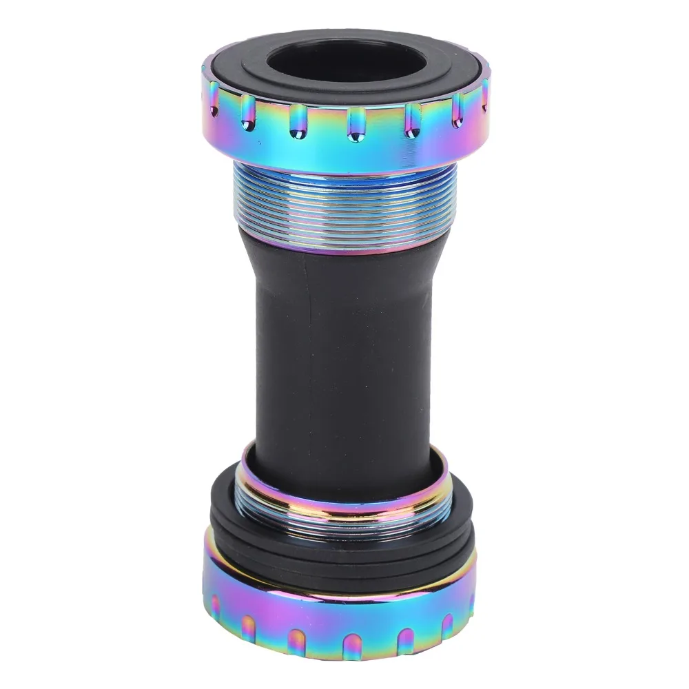 

1.37x24T BB Bottom Bracket Aluminum Alloy + Nylon Lightweight Bottom Bracket 68-73mm Bearing Road Bottom Bracket