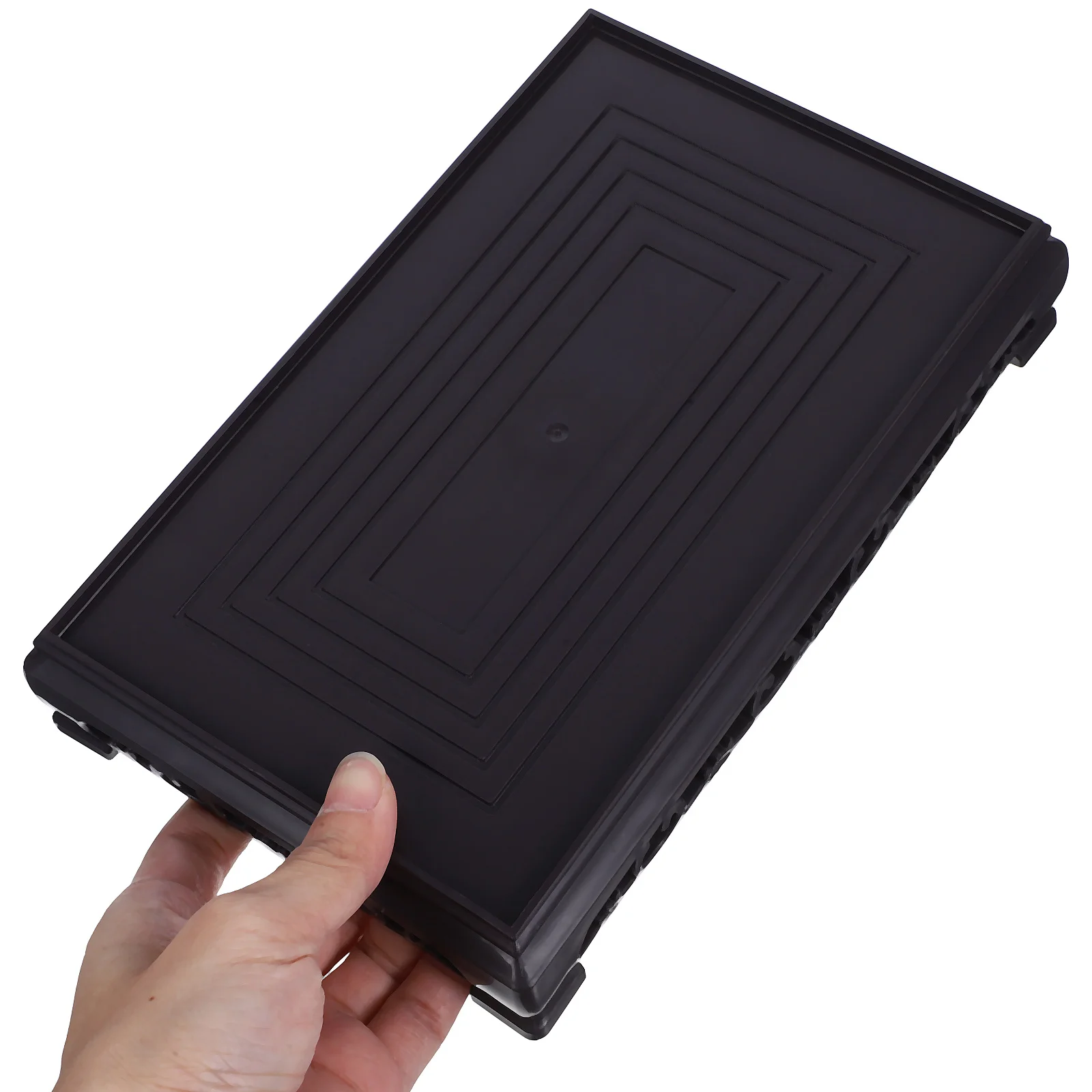 

2 Pcs Rectangular Base Flower Shelf Rectangle Planter Stand Indoor Plastic Tray Flower-pot Pedestals Aquarium Bracket