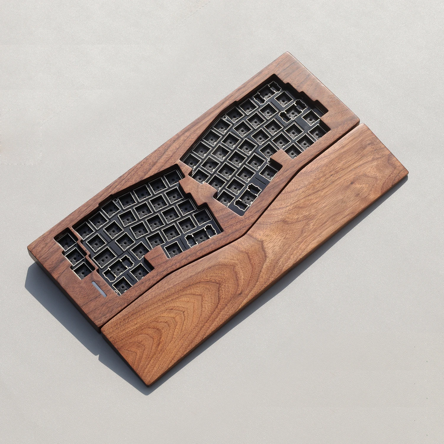 Owlab Spring Alice Mechanical Keyboard Kit Tri-Mode Wireless Hot-swap RGB GASKET Walnut Office Gaming GX67 MAX Keyboard VIA QMK