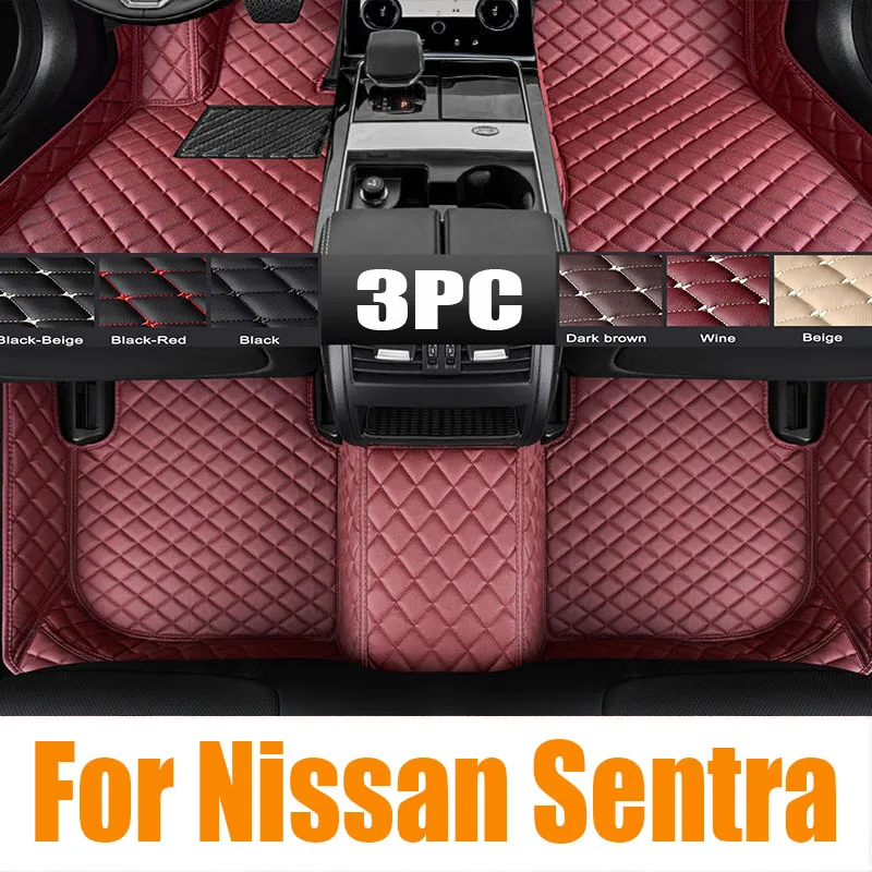 Car Floor Mat for Nissan Sentra Sylphy B18 2020~2023 2021 2022 Panel Foot TPE Liner Carpet Pad Custom Cover Rug Part Accessories