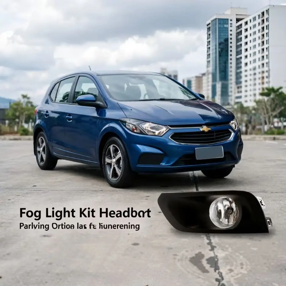 Kit de luces antiniebla para Chevrolet Onix Prisma 2017 2018 2019, luces de circulación diurna, luces antiniebla para parachoques, lámpara halógena CV117