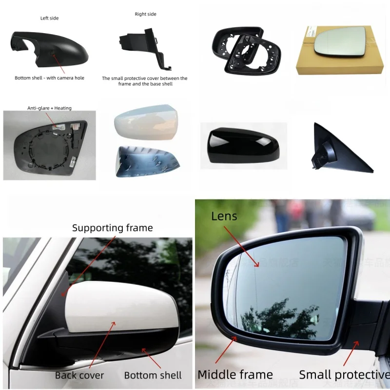 

For BMW X5 E70 2007-2013 Front Window Triangle Trim Plate Mirror Cover Panel Mirror Base Holder new Side mirror accessories