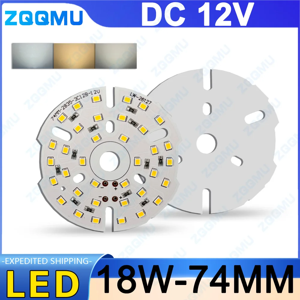 LED 18W LED Lamp Beads PCB Round SMD 2835 White Light Natural White Warm White Lamp Beads For Diy Board Bulb Spotlight Lighting
