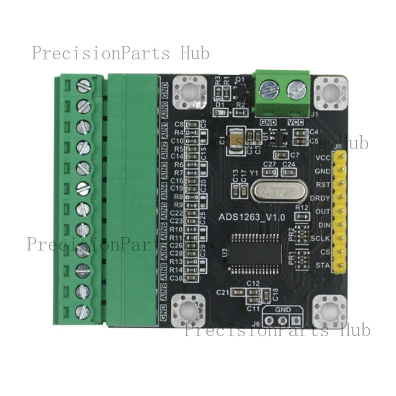 

ADS1263 Module 10 Channel 32_24-bit 38K Precision Low-speed ADC Data Acquisition Analog-to-digital Converter Module
