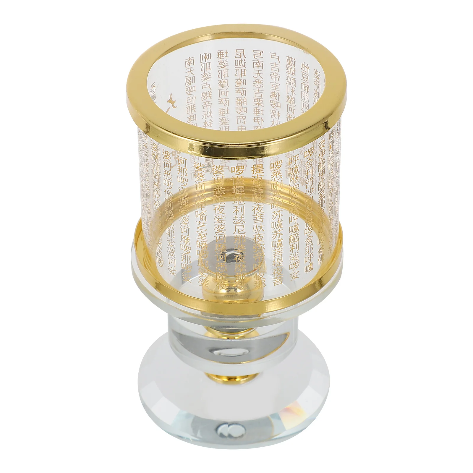 

Lamp Holder Exquisite Workmanship Glass Alloy Worship Decoration Temple Buddha Hall Stick