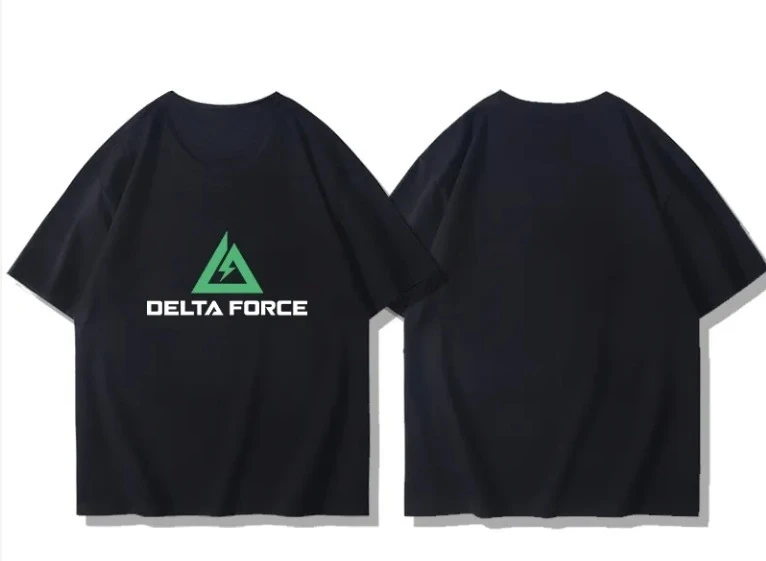 

Delta Action Shooting Game Merchandise Print Summer Men's and Women's Tops Cotton Loose Comfortable Short Sleeve T-shirt