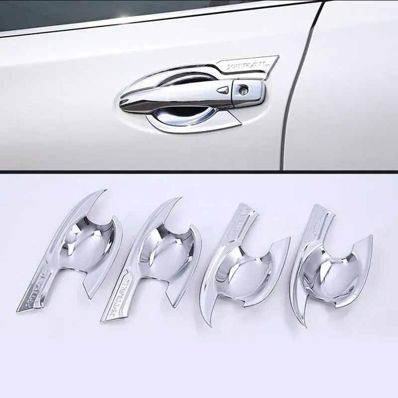 ABS cromado estilo de coche cubierta de manija de puerta manija de puerta embellecedor de cuenco accesorios de coche aptos para Nissan x-trail T32 2014-2017 2018 2019