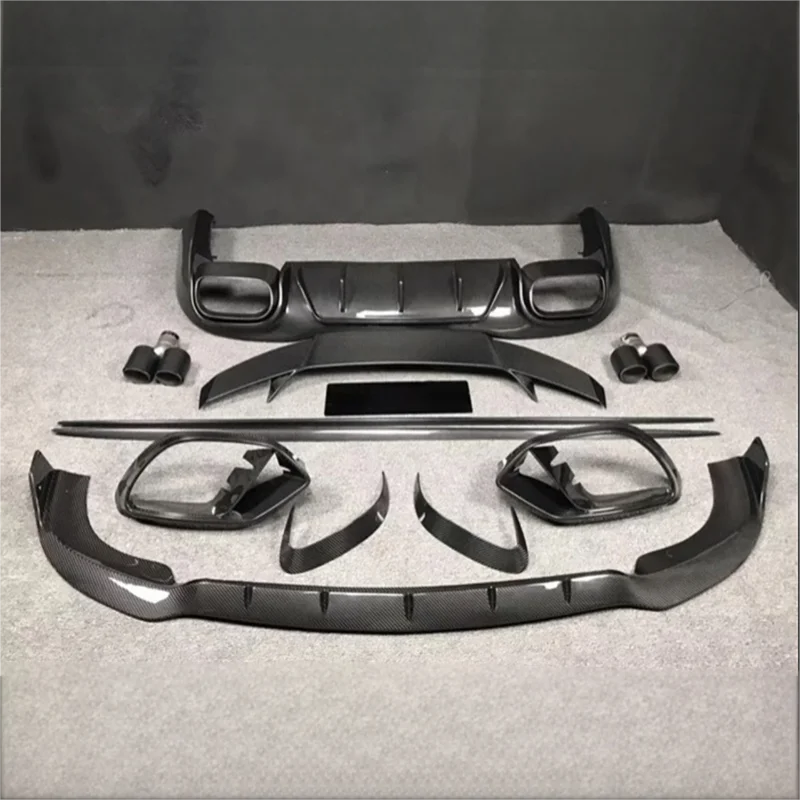 メルセデスベンツ AMG GT50 GT53 GT63 ReaI カーボンファイバーバンパーフロントリップリアリップサイドスカート尾翼風スポイラーキット