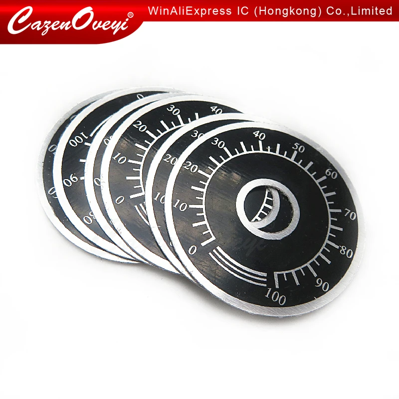 5pcs/lot 0-100 WTH118 potentiometer knob scale digital scale can be equipped with WX112 TOPVR In Stock