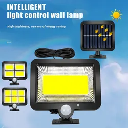 Outdoor Motion Sensor Solar Light Rechargeable 1/4/6 COB Solar Wall Lights Waterproof Emergency Street Garden Porch LED Lightin