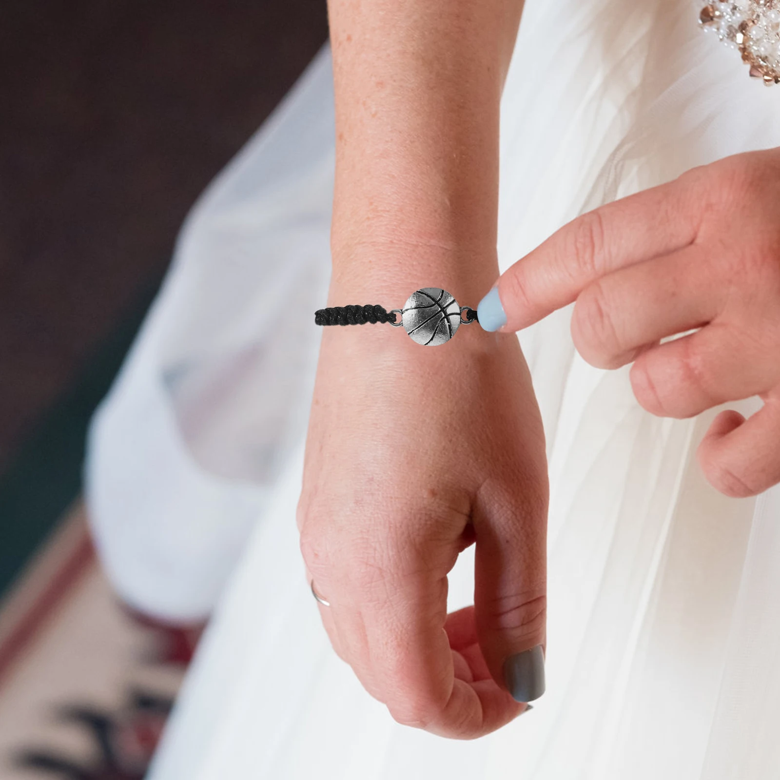 

5 шт. волейбольный браслет, регулируемый вощеный шнур, спортивный стильный браслет для баскетбола, бейсбола, футбола, баскетбольной коробки