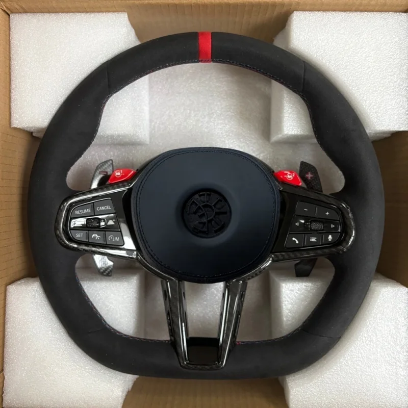 Car Steering Wheel Suede For BMW G05  G08 G06 G20 G29 G30 G42 G80 M3 M4 M5 430i M330i M440i M240i Steering Wheel Accessories