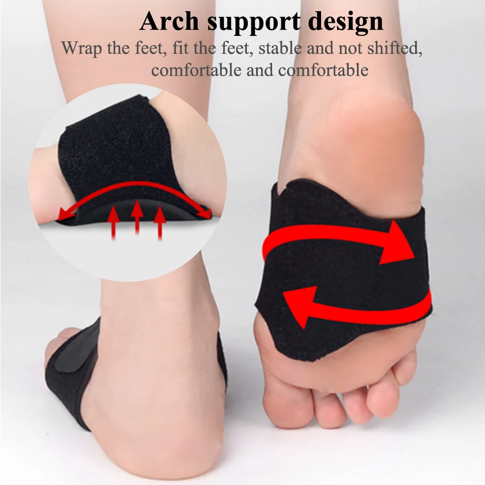 Orthopedic Correction Insoles Comfortable Fit Leisure Daily Adjustable Easy On Off Arch Half Insoles for Foot Support