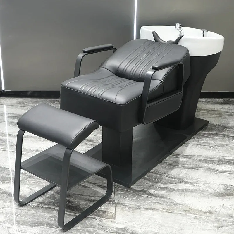 

Simple Salon Chair Beauty Professional Put on Makeup Hair Therapy Washbasin Shampoo Bed Comfortable Luxury Wash Hair Coiffure