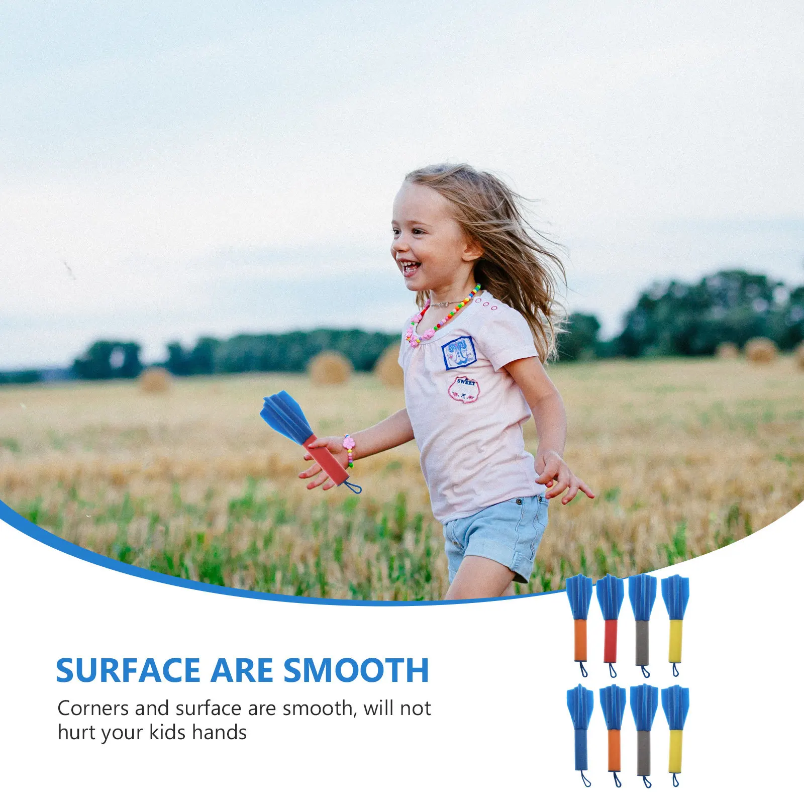 

8pcs Finger Rockets Kids Education Epe Foam Smooth Edges Learning Plaything For Children Early Development Carnival Party Favor