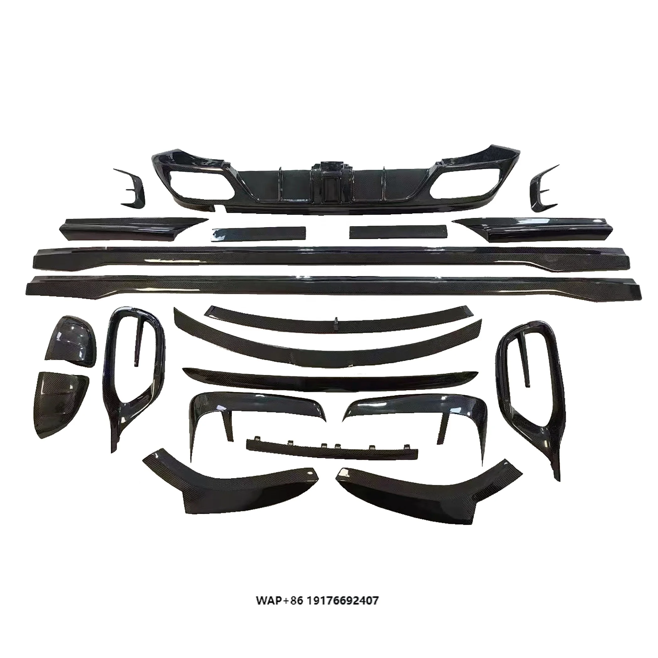 M Style Dry Carbon Body Kit for  S W223 Autoclaved Carbon Fiber Aerokit for  S 2021+ Lip Spoiler