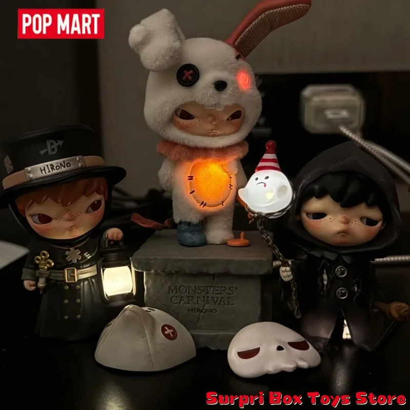

New POPMART Hirono Beautiful Pharmacy Figurine Hanging Card Cute Anime Figure Ornaments Model Toys Doll Hirono Blind Box Gift
