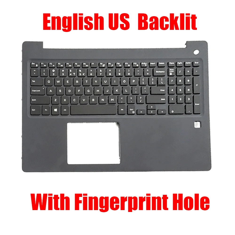 

English US Laptop Palmrest For DELL For Latitude 3590 0G0DDD G0DDD 0GGVTH GGVTH 0RNWGT RNWGT With Backlit Black Upper Case New