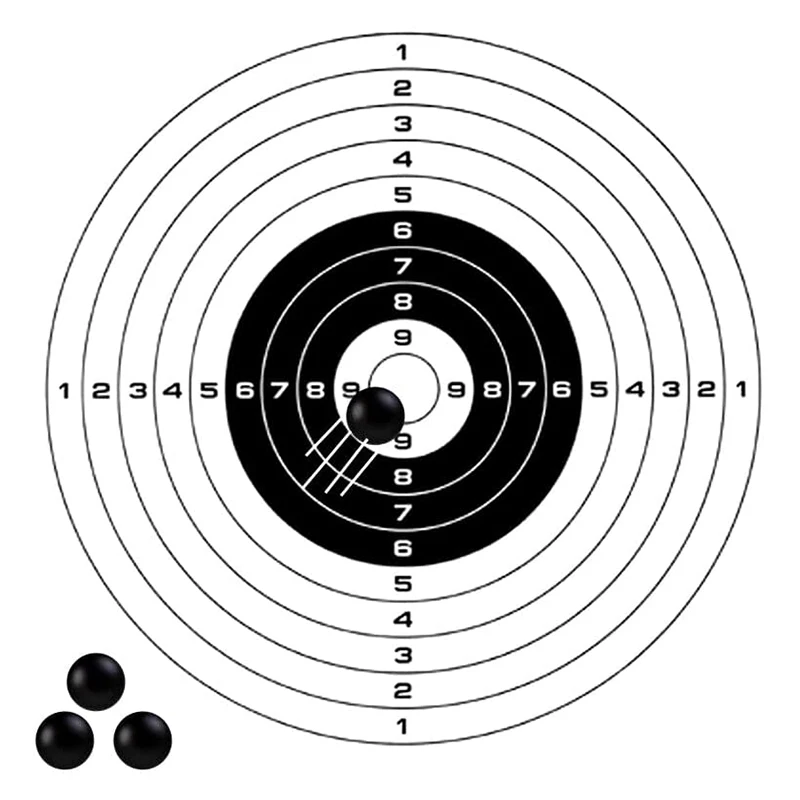 100 Rounds Solid Nylon 50 Cal. Paintballs Ammo for Tr50 Reusable. 50 Caliber Hard Plastic Projects for Self Defense