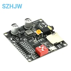 DY-HV20T HV20T alimentatore 12V/24V 10w/20W modulo di riproduzione vocale che supporta Micro SD Card lettore musicale MP3 per Arduino