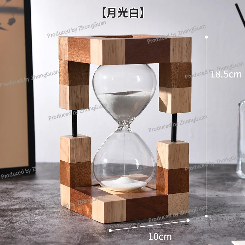 Wooden Hourglass Timer 30-minute Time Timer