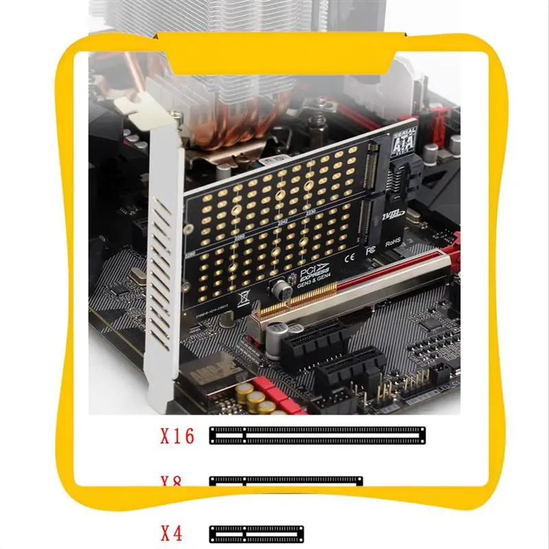 

M.2 Nvme NGFF SSD To PCIE SATA Adapter PCIE To M2/M.2 Adapter SATA M.2 SSD PCIE Adapter M Key B Key B+M Key