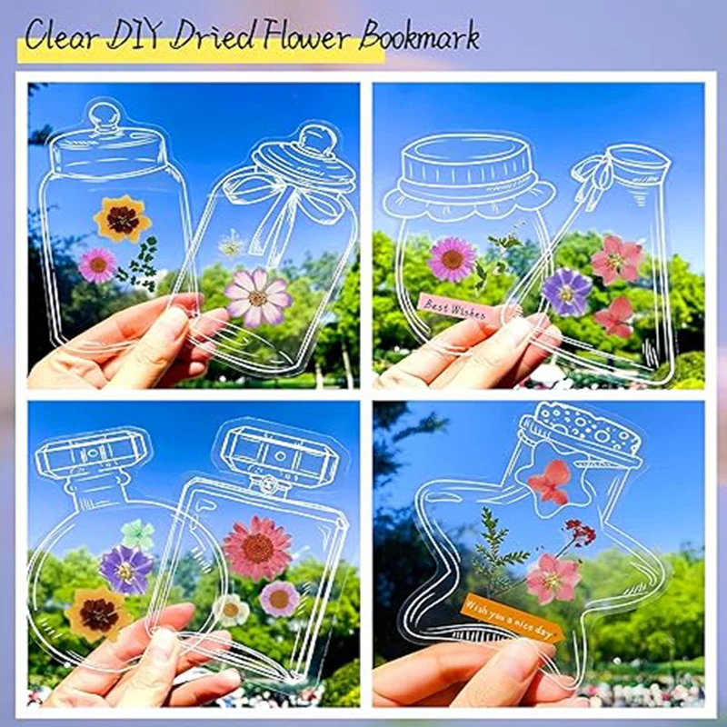 20pcs handmade DIY plant specimen template dried flower card suitable for bookmarks holiday decoration creative gift handmade