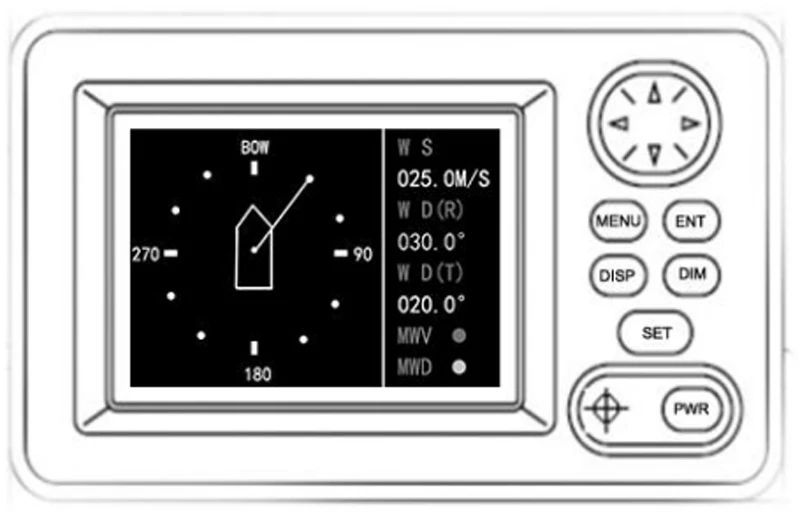 MRP-51 Marine Multi Function Repeater Display / Speed Log PPM to NMEA0183 Converter