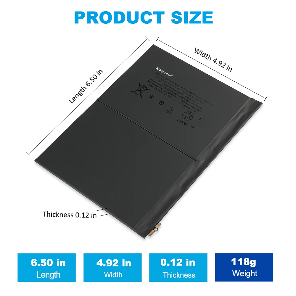 KingSener A2288 Tablet Battery For Apple iPad Air 4 10.9\'\' 2020 Year A2316 A2324 A2325 A2072 3.8V 7606mAh