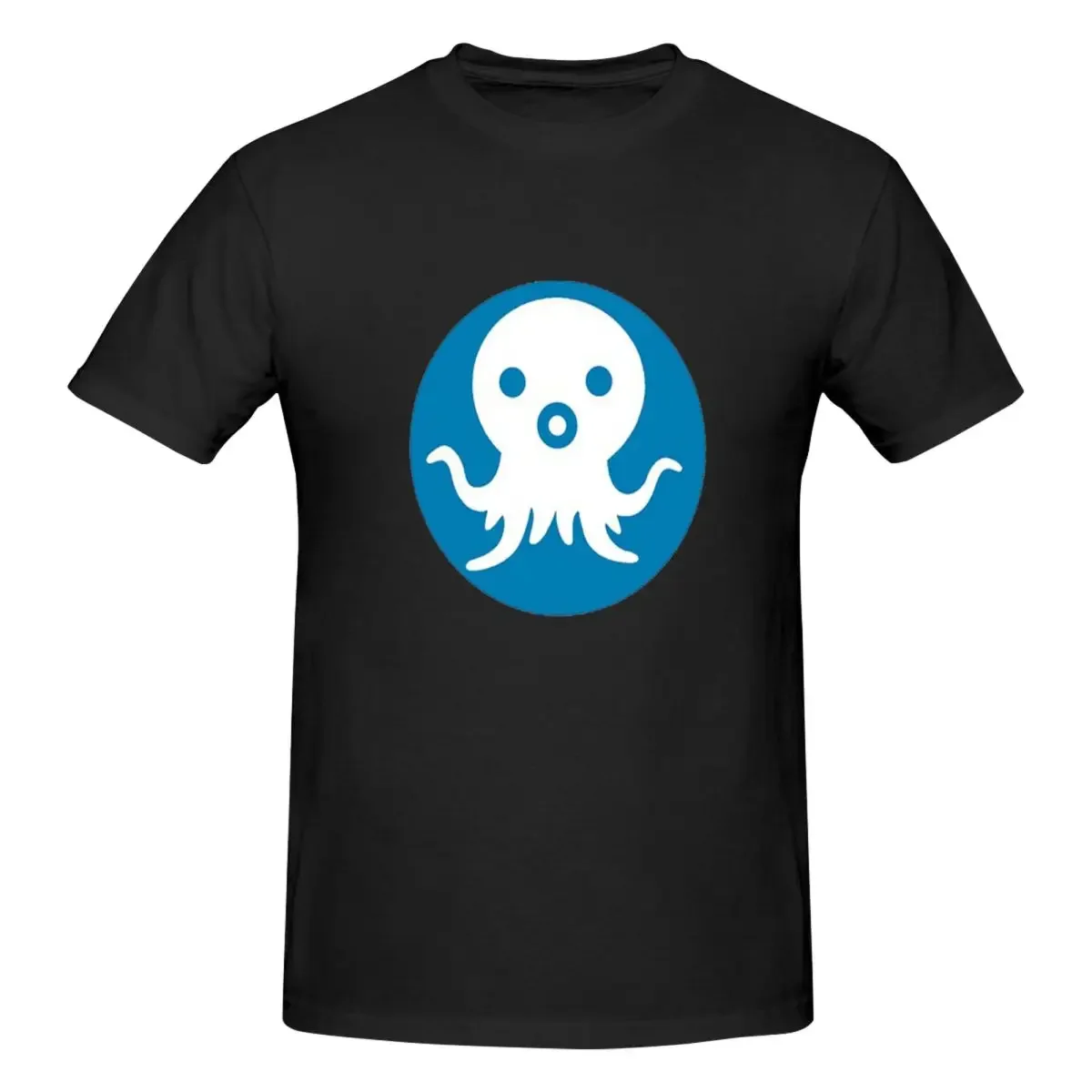 Blue Octonauts Logo - High Quality 100% Cotton T-shirt Men's Funny T Shirts Men Round Neck Short Sleeve S-6XL