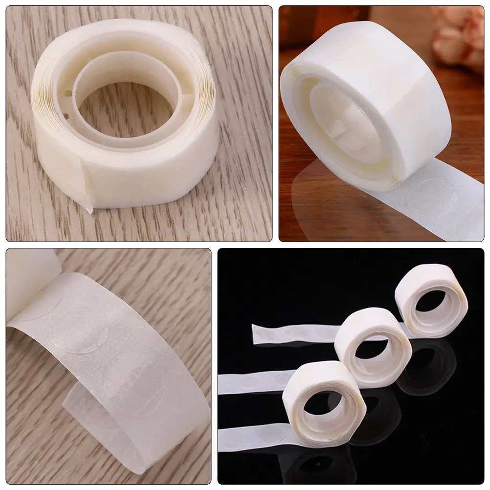 12 Rolls Double-Sided Adhesive Tape Transparent Strong Removable for Balloons Decorations Cards Scrapbooks Posters Office Home