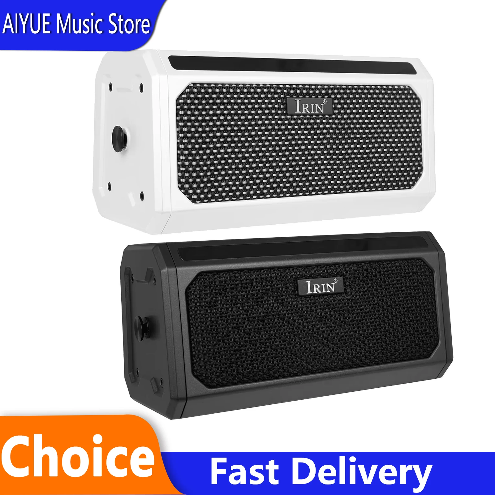 IRIN Guitar Amplifier TG-08 Built in Bluetooth Drum Machine Delay/Reverb Rechargeable Comes with Rhythm Guitar Parts Accessories