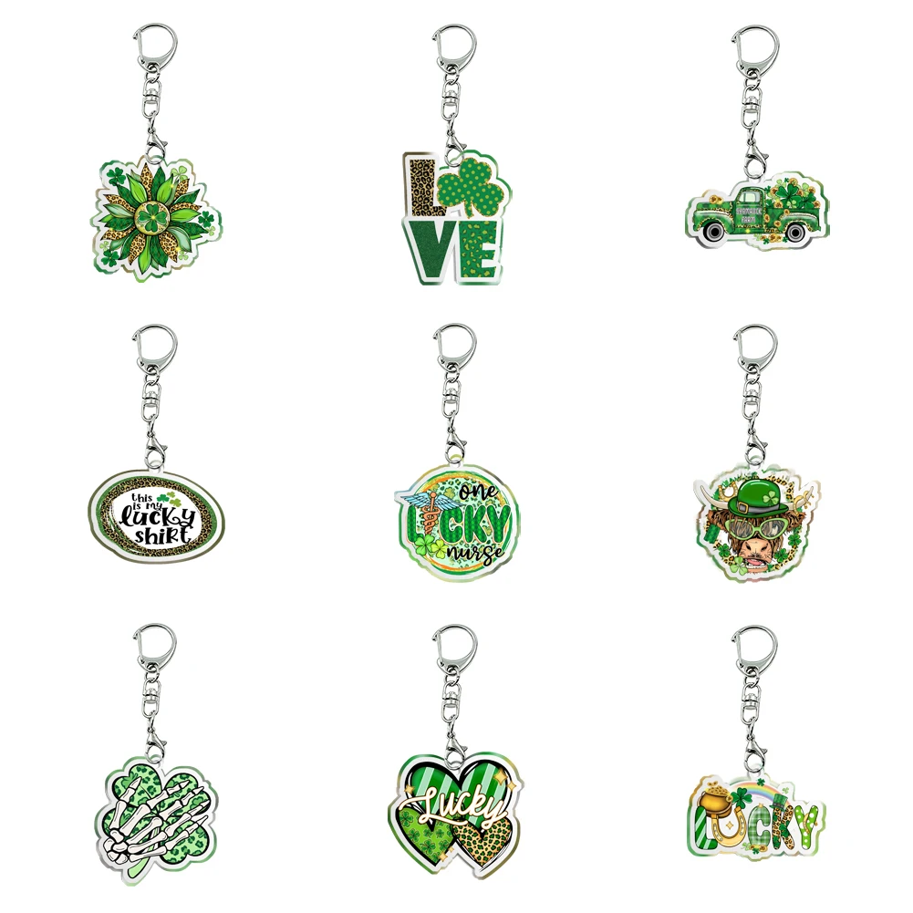 

New Women Men Acrylic Festival Keychain Transparent Acrylic Trinket For Friends Pendants