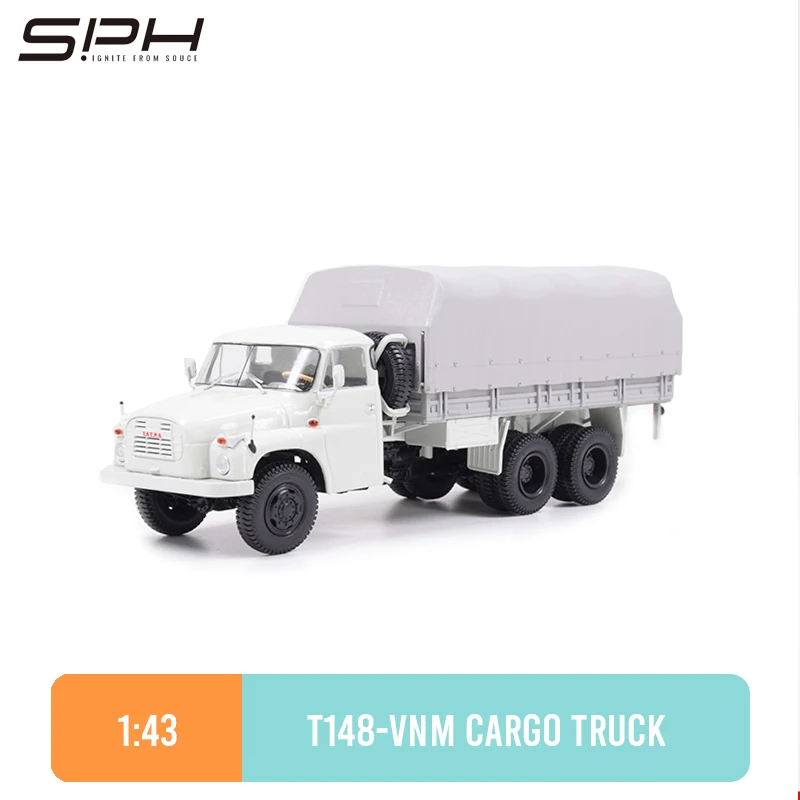 Tatra T148 1:43 Civilian Cargo Truck Die Casting Model Original CZ Off-road Heavy Equipment Transportation Car Model 103306