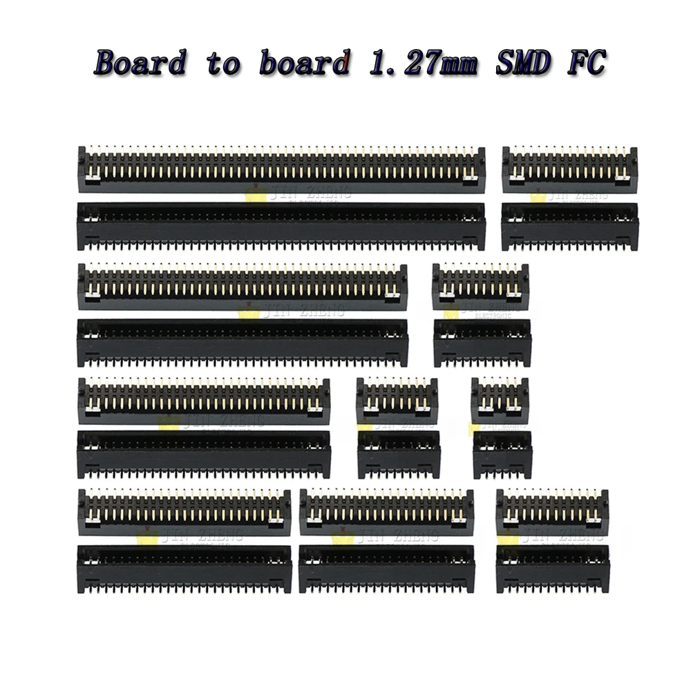 1 قطعة 1.27 مللي متر الملعب مصلحة الارصاد الجوية مجلس إلى مجلس موصل جين ستيك أنثى المقبس 2*5P8P10P12P15P20P25P30P-50PIN