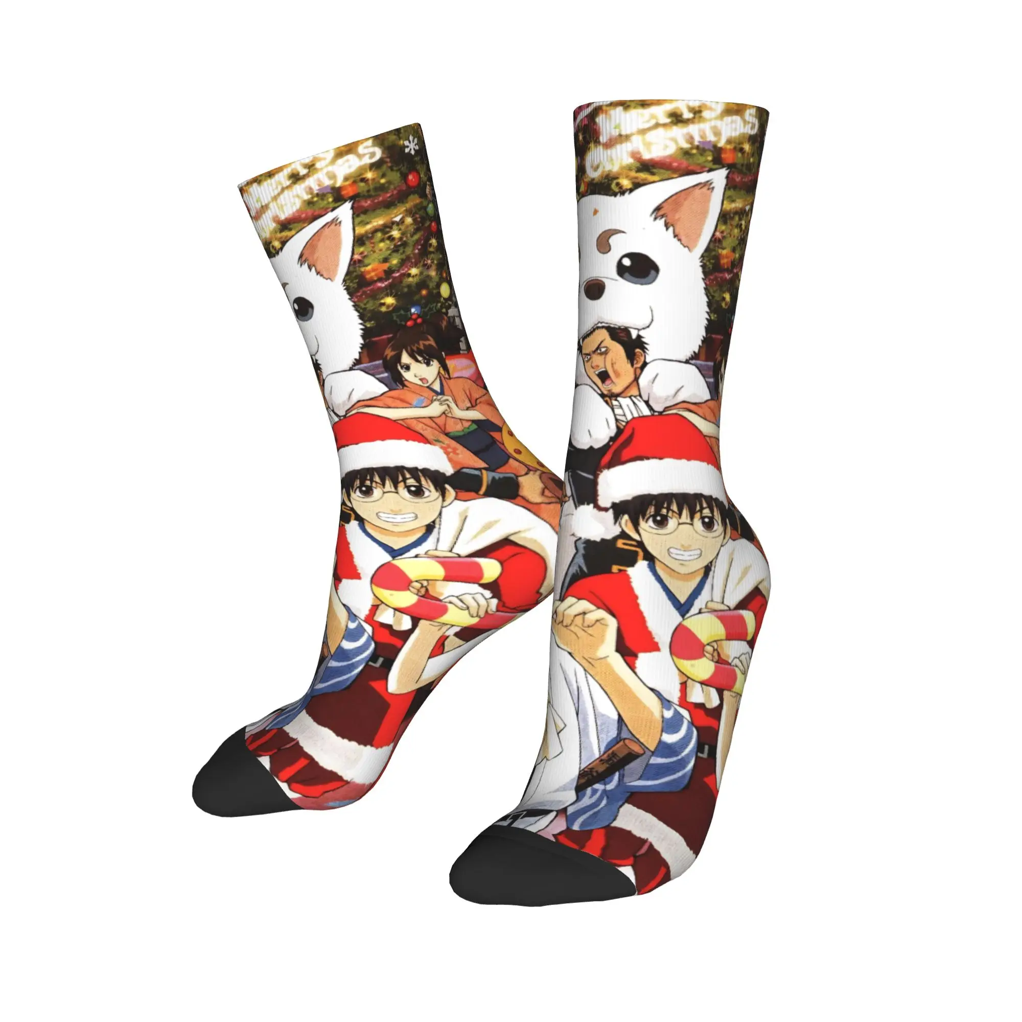 الرجال الجوارب GINTAMAs جوارب مكافحة العرق جودة الجوارب الخريف مضحك مطبوعة تسلق الجوارب