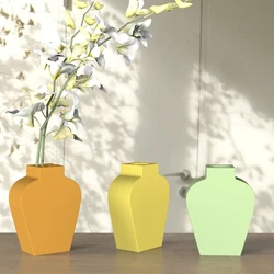Nordic Style Simple Vase Cement Custom Silicone Mold Planter Mold desktop Decoration Flower pot concrete Silicon molds