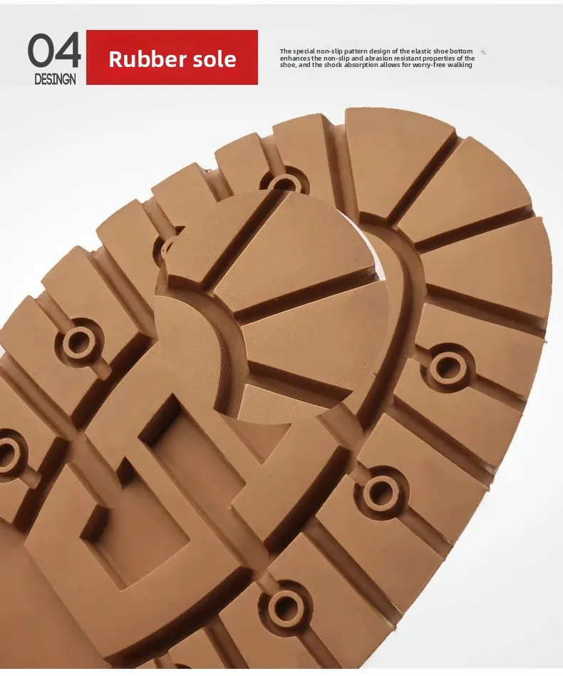Echtes Leder Herrenstiefel Outdoor Freizeitschuhe für Männer Plateaustiefel Knöchelstiefel Hochwertige Herrenschuhe Männliche Motorradschuhe – Detail 9