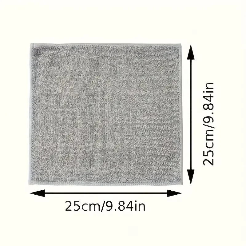 1/100PCS Gray Bamboo Charcoal Thickened Super Absorbent Dishcloth Anti-grease Kitchen Wiping Rags Microfiber Cleaning Cloths